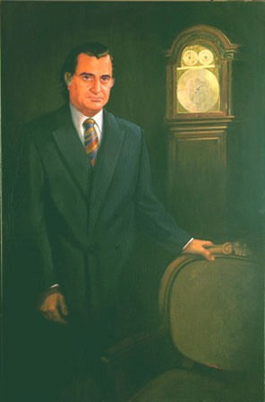 retrato al oleo de J. Vial
