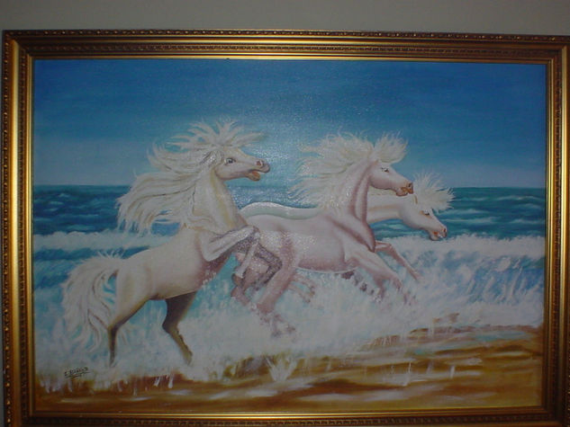 caballos Oil Canvas