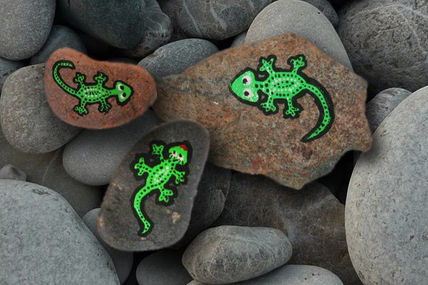 Iguanas en familia