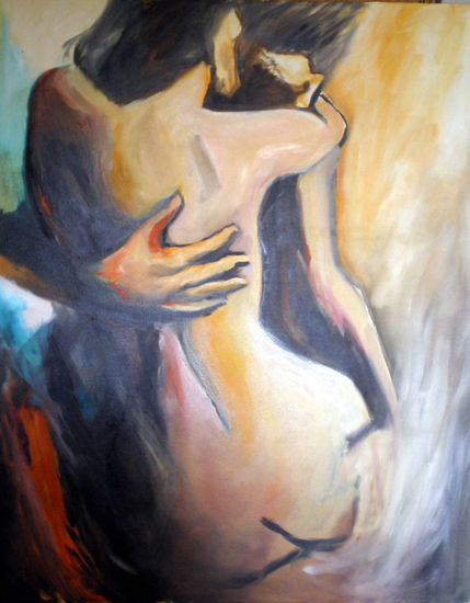 mujer II Óleo Lienzo Desnudos