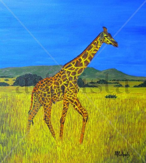 Eine Giraffe