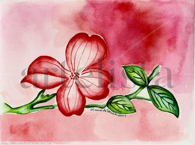 CORNO Watercolour Paper Floral Painting