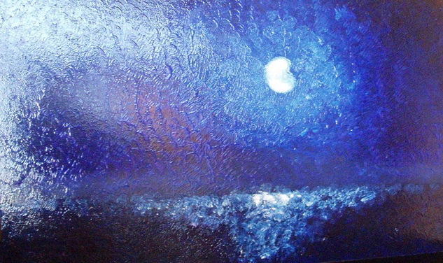 Claro de Luna Oil Panel Marine Painting