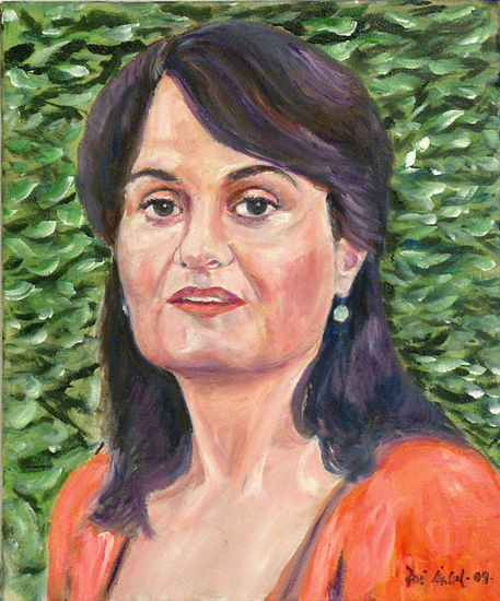 CARMEN B.P. Oil Canvas Portrait