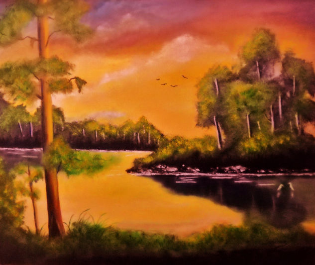 EL BOSQUE ENCANTADO Oil Canvas Landscaping