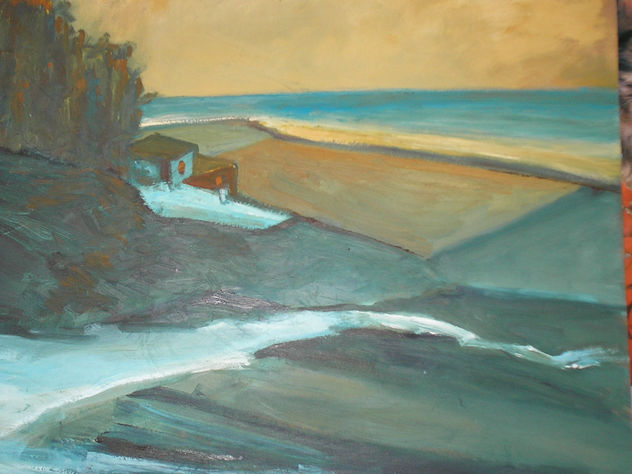 paisaje azul