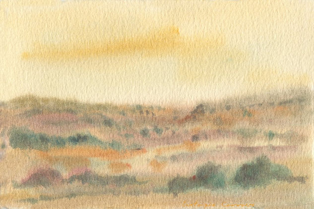 Paisaje con neblina Watercolour Paper Landscaping