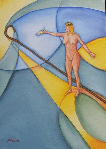 Talía / Musa de la comedia Oil Canvas Nude Paintings