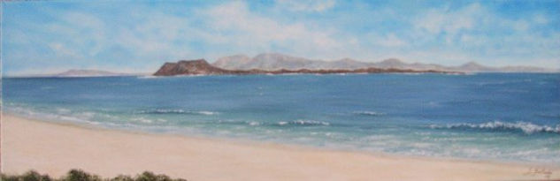 Isla de Lobos Oil Canvas Marine Painting