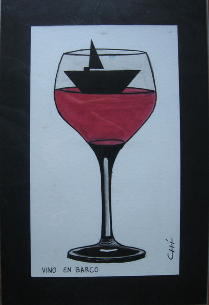 Vino en barco