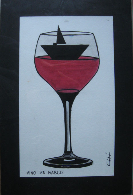 Vino en barco