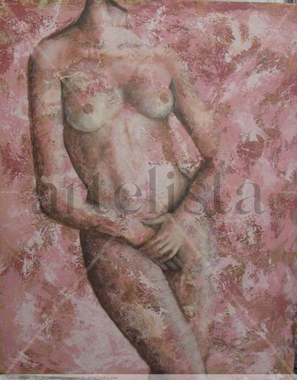 Transparencia Mixed media Canvas Nude Paintings