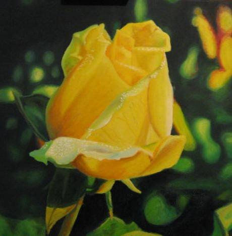 Timido Renacer Oil Canvas Floral Painting