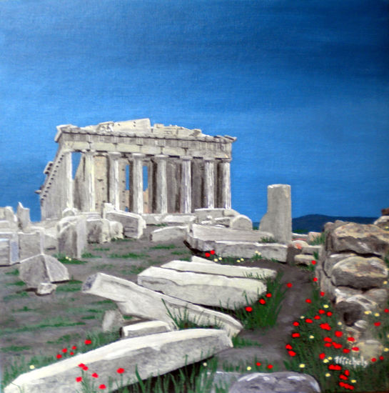 Der Parthenon Acrylic Canvas Landscaping