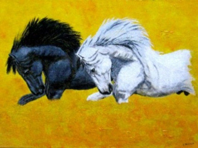 Nobleza, fuerza y belleza Acrylic Canvas Animals