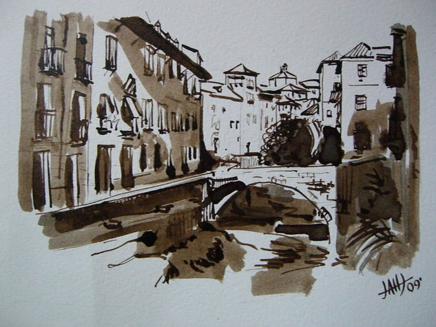 Paseo del Darro (Granada) Ink