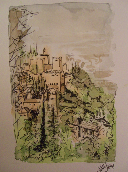 Alhambra (Granada) Ink