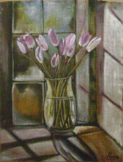 Una tarde Oil Others Floral Painting