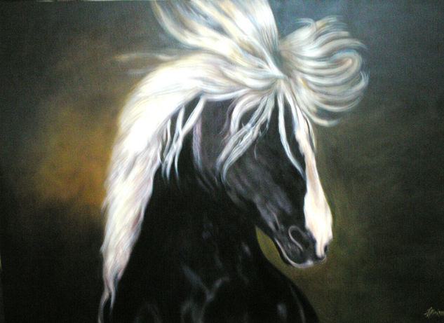 cara canosa Oil Canvas Animals