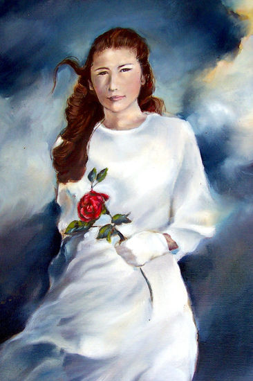 novia 2 Oil Canvas Figure Painting