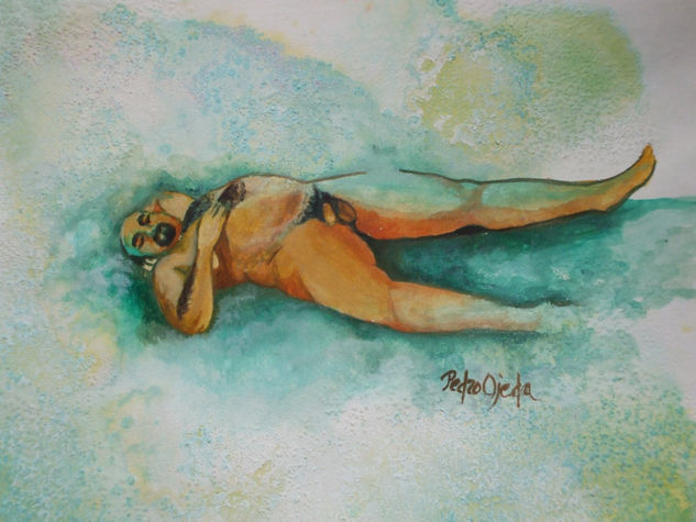 la playa de Ivan Acrylic Paper Nude Paintings