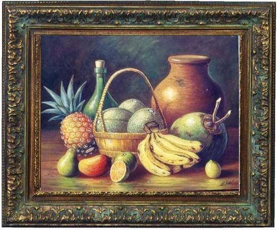 bodegon , de frutas dominicanas Oil Canvas Landscaping