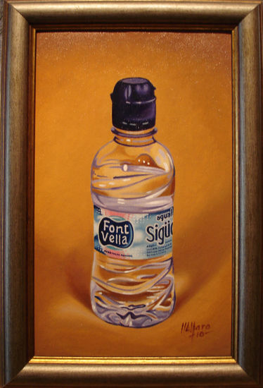 Botellita de agua Oil Canvas Still Life Paintings