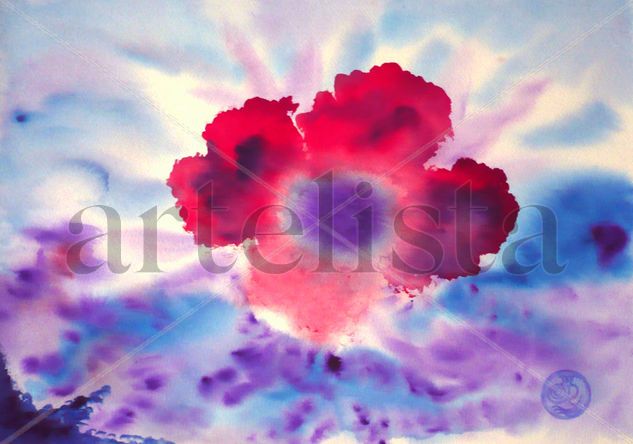 Explosión interna Watercolour Paper Floral Painting