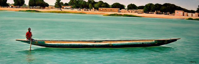 " río Senegal " Oil Canvas Landscaping