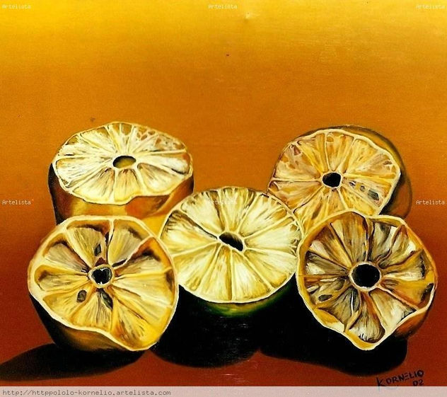 limones en paisaje tardío
