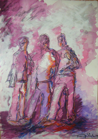 ALBERTO Acrylic Paper Figure Painting