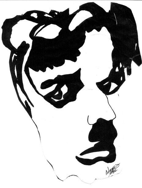 La cara de chaplin.