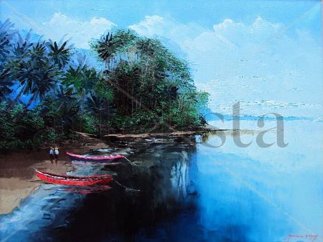 Paisaje lago de yojoa