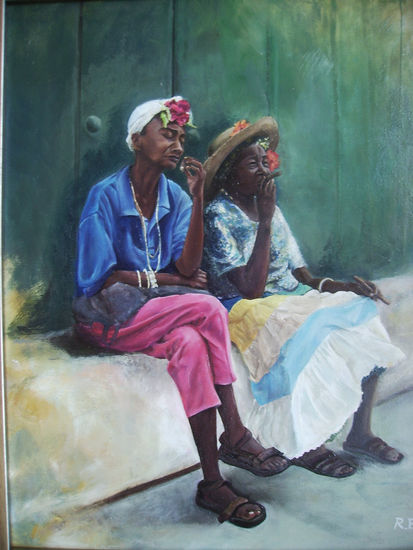 pasando el tiempo Oil Canvas Figure Painting