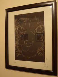 GATO TURCO  (42X35 cm)