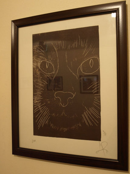 GATO TURCO  (42X35 cm)
