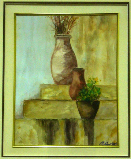 Flores en la entrada