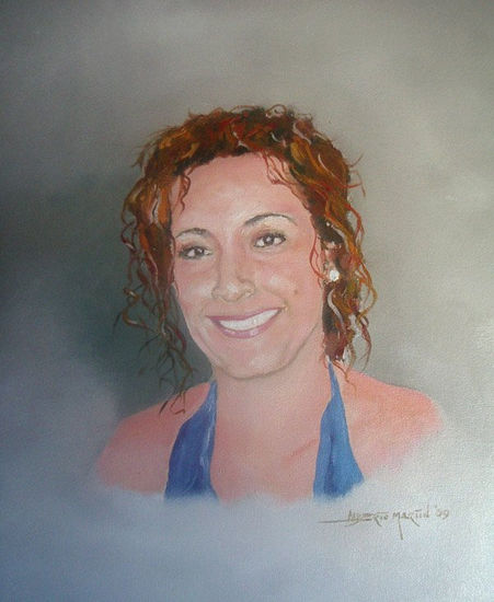 Retrato de Miriam Oil Canvas Portrait