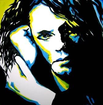 Michael Hutchence Acrylic Canvas Portrait