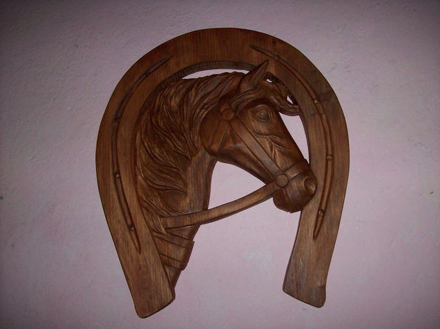 herradura de caballo Wood Figurative