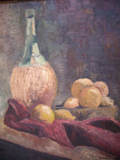 Bodegón III Oil Paper Still Life Paintings