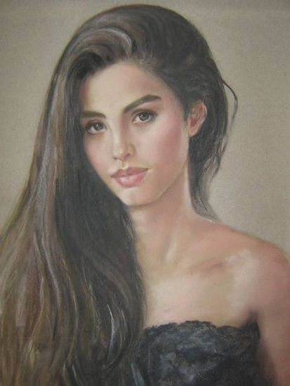 MODELO Pastel Papel Retrato