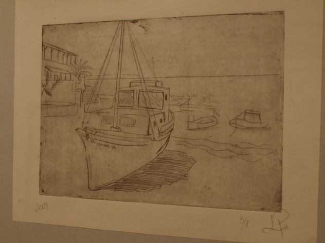 BARCOS PESQUEROS (YDRA, GRECIA)  30X24 CM