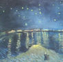 Noche estrellada sobre el Rhone