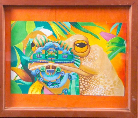 tlaloc Acrylic Canvas Animals