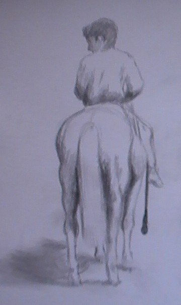 niño a caballo