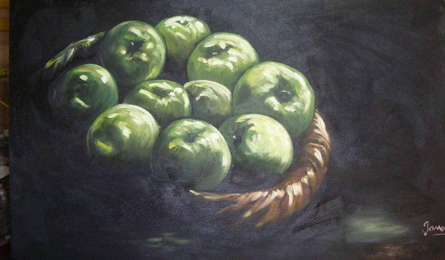 simplemente manzanas Oil Canvas Still Life Paintings