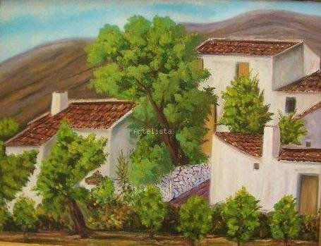 CORTIJO EL CERCADO. (Chercos, Almería) Oil Canvas Landscaping