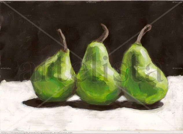 Tres gracias Acrylic Paper Still Life Paintings