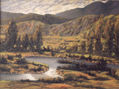 Paisaxe galego-Río troiteiro